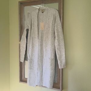 Gray cardigan